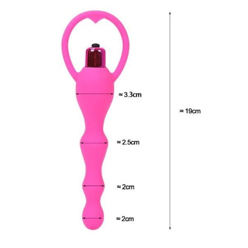 Pink Multi Beads Anal Vibrators