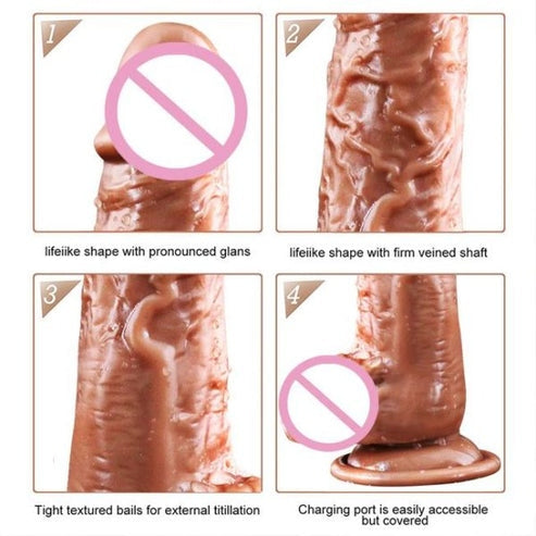 Telescopic Wireless Remote Control Heating Vibrators