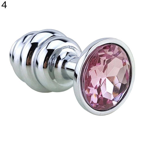 Spiral Beads Stainless Steel Metal Butt Plug