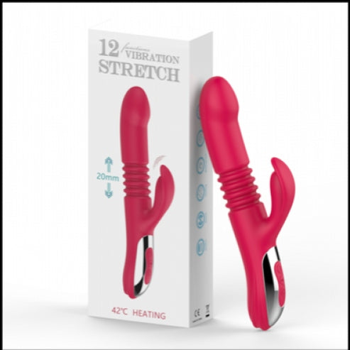 TECHNO Thrusting Rabbit Vibrator with a G-Spot and Clit Massager