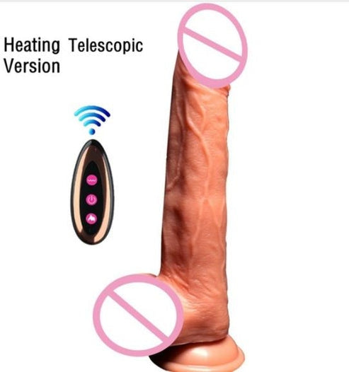 Telescopic Wireless Remote Control Heating Vibrators