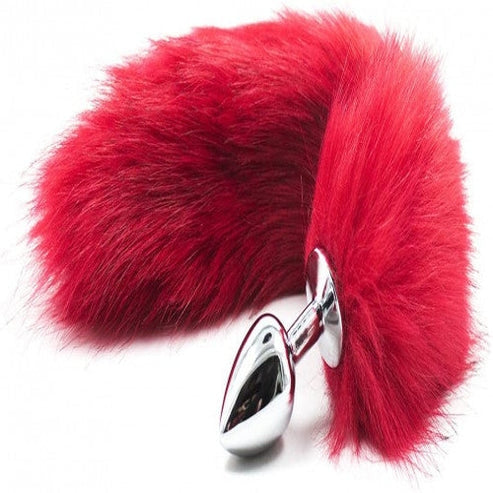 Fox Tail Butt Stainless Steel Anal Plug